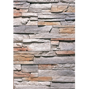 Anti-fire Stacked Stone Fireplace