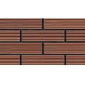 Естественный коричневый горизонтальная линия тонких кирпичных плиток 