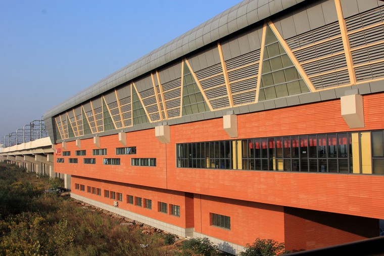 Jakarta Star Train Station exterior featuring LOPO’s premium Terracotta Facade Panels for tropical climates.